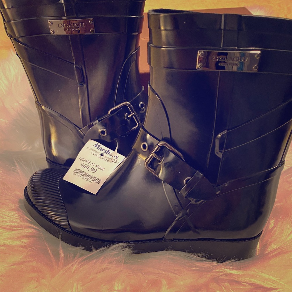 Coach rain boots